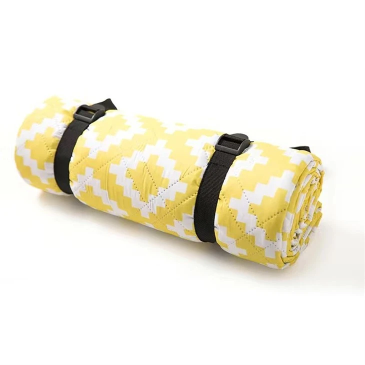 yellow picnic blanket