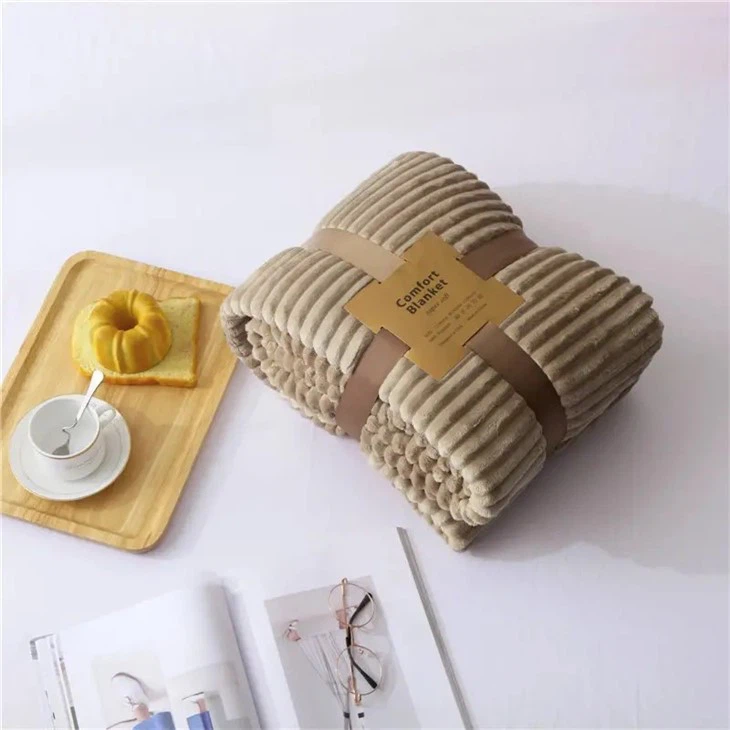 China 	Flannel Fleece Double Side Fabric Blanket