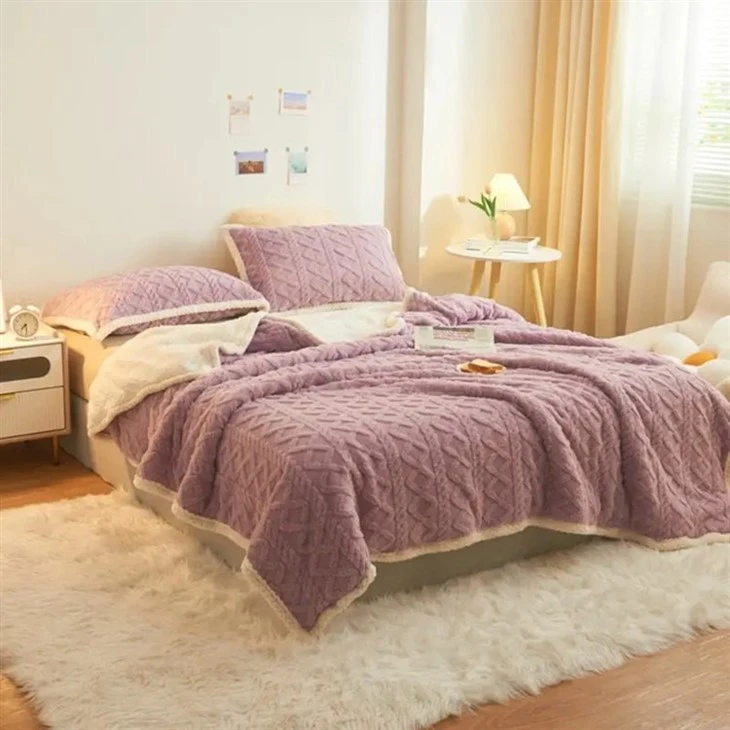 jacquard sherpa blanket