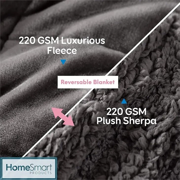 China Plush Sherpa Throw Blanket